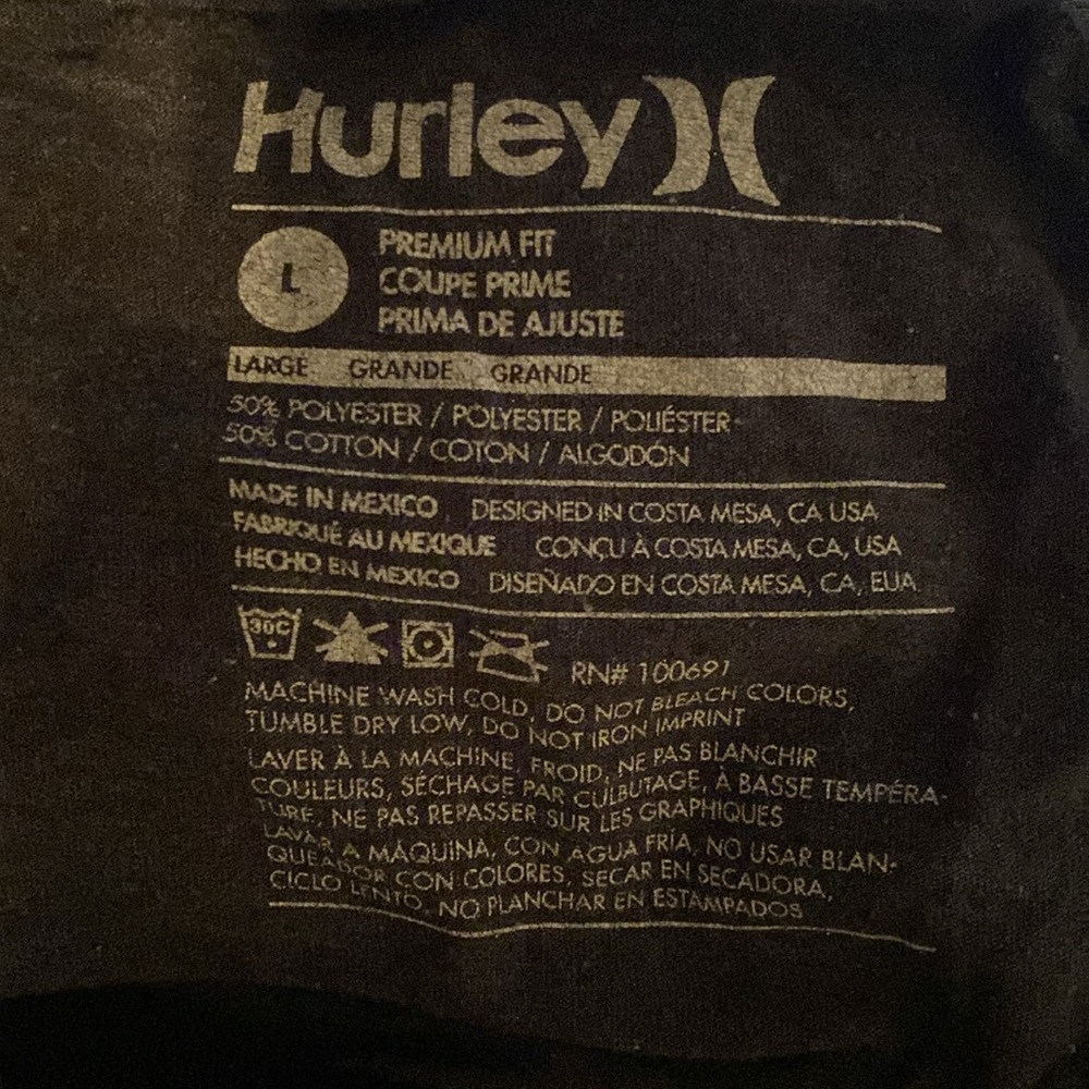 Hurley baseball tee - Picture 3 of 4